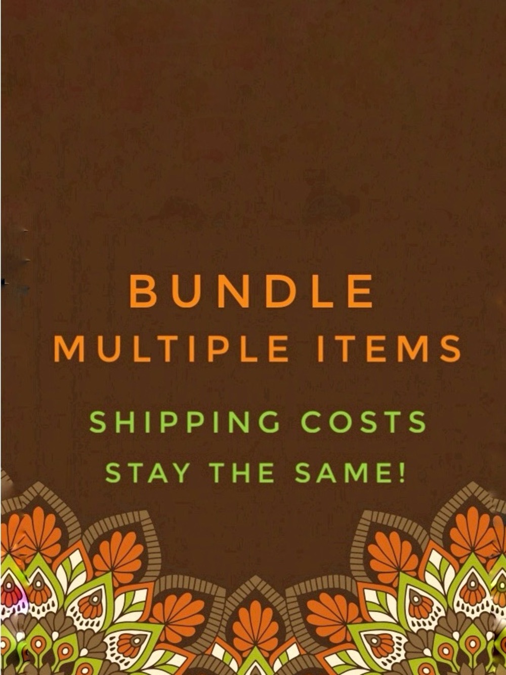 Bundle items up to 5 lbs. Shipping stays the same!